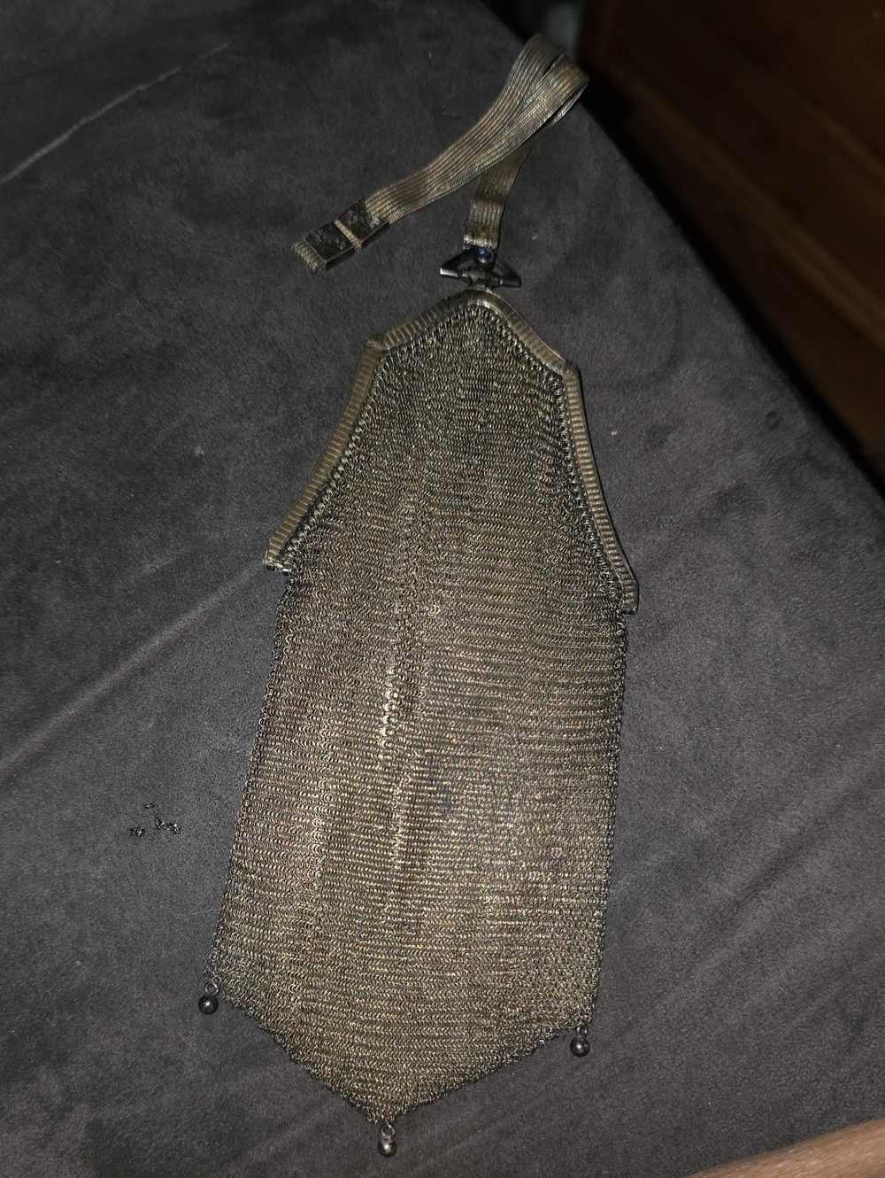 Vintage Mesh Evening Bag in Antique Solid Sterling Silver!!! My Favorite Piece!